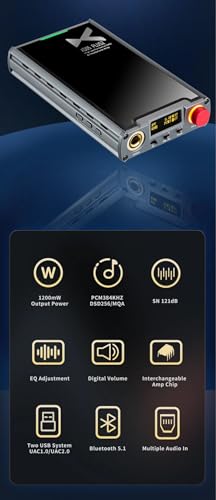LEAUDIO XDUOO XD05 Plus 2 Portable DAC Headphone Amplifier AK4493SEQ PCM384KHZ/DSD256 MQA Bluetooth 5.1 UAC1.0/UAC2.0 Decoder Amplifier