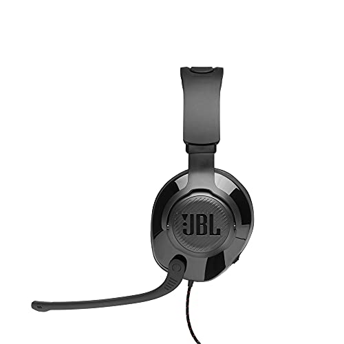 JBL Quantum 200 - Wired Over-Ear Gaming Headset with Voice Focus Directional flip-up mic and Memory Foam Ear Cushions (Black),(Pack of 4) - size: Large (Pack of 4)