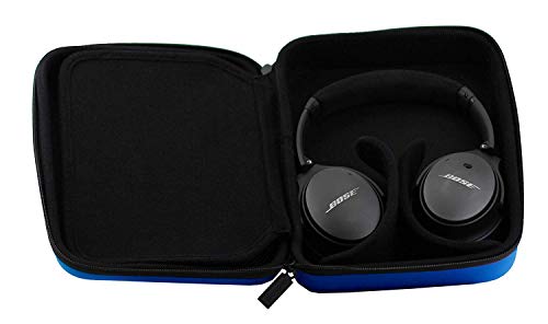 Navitech Blue Heavy Duty Rugged Headphone Case Compatible with Blueparrott C400-XT/Blueparrott C300-XT