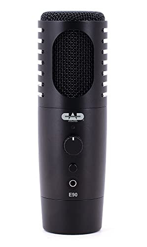 CAD Audio E90 Dynamic Front-Address Broadcast Microphone – XLR & USB-C Out