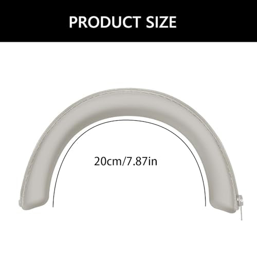 Silicone Headphones Headband Covers Replacement Headband Sleeve with Zippers for WH1000XM6 Headsets Silicone Headphone Cushion - color: Black