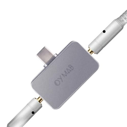 USB C DAC Headphone Amplifier, High Resolution 32bit/384kHz Portable HiFi Audio Adapter, USB Type C to 3.5/4.4mm Earbuds Amp Jack Dongle for Phone/PC - Plug and Play (Titanium)