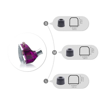 Klowcok Memory Foam Replacement IEM Eartips for KZ ZS10 Pro X ZSN, Large - size: Large