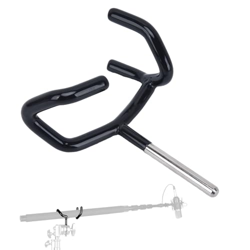 Boom Pole Holder Microphone Metal Cradle Mount Stand for Mic Stands | Compatible With C Stands, Metal Construction, for Studio Audio Use