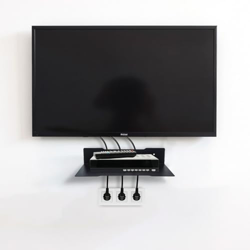 Maclean decoder wall shelf, single, max. 5kg, steel, MC-122