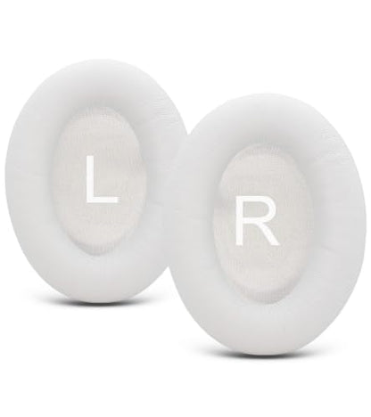 QC45 Replacement Ear Pads are Compatible with Bose QuietComfort 45 (QC45)/QuietComfort SE (QC SE) Headphones. Akkiv Earpads Cushions with Protein Leather and Memory Foam (Milky White) - color: milky white