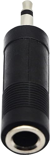 3.5mm to 6.35mm Adapter 3.5mm Mono 1/8 inch Audio Male to 6.35mm 1/4 inch Female Mic Plug Adapter Jack Converter(5 Packs) - color: 5 Packs