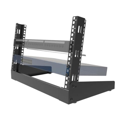 6U Desktop Network Rack 19 inches Small Open Frame Rack 2 Post - size: 6U