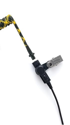 Surveillance Acoustic Coil Tube Replacement Braided Nylon for Radio Earpiece - color: DF/CTB-18