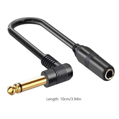 1/4inch Extension Cable,6.35mm 1/4" Male to Female Stereo Adapters,Headphones Guitar Right Extension Cable