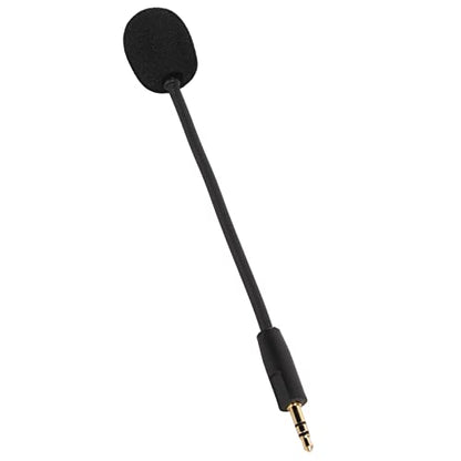 Replacement Game Mic for Kingston Hyper X Cloud Orbit S, 3.5mm Detachable Flexible Game Microphone, Noise Cancelling Rotatable Design Mic for Gaming Headsets