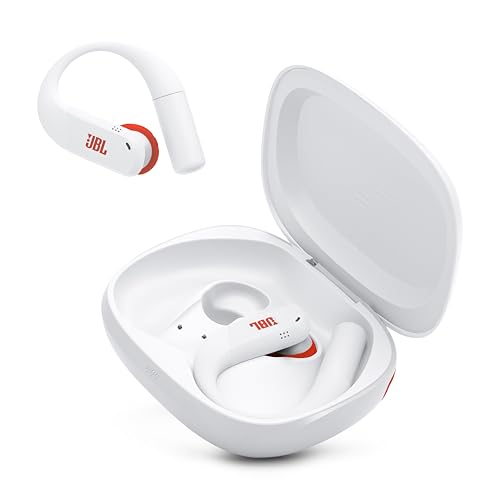 JBL Endurance Peak 4 - Cancelling Sport Earbuds - White | Adaptive Noise Cancelling with Smart Ambient, IP68 water and dust proof, Secure fit with TwistLock design - color: White