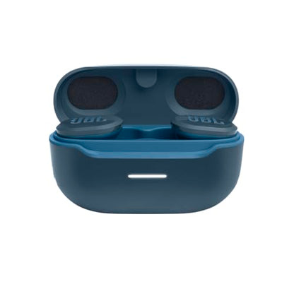 JBL Endurance Race TWS - Active Sport Earbuds - Blue | JBL Pure Bass Sound, Up to 30 hours of battery life, Enhancer and Twistlock design support your active lifestyle