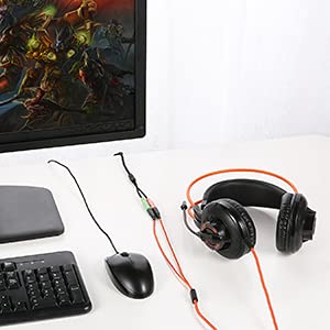 Long USB Audio Adapter with 3.5mm Jack External USB Sound Adapter - 1.2M - size: 47 inch / 120 cm