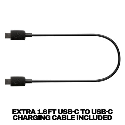 Skullcandy Hesh Evo Wireless Over-Ear Bluetooth Headphones with Extra USB-C Charging Cable, Noise Isolating,36Hrs Battery, Foldable Lightweight, Microphone for iPhone Android True Black,(Pack of 2) - color: True Black, size: One Size (Pack of 2)