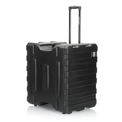 Gator Cases Pro Series 19" Depth 8U Rolling Rack Case with Recessed Wheels, Black - size: 8U Rack Space, style: Rolling Rack - 19" Deep