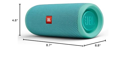 JBL Flip 5 (Teal) + Bundle with divvi! Protective Hardshell Case - color: Teal