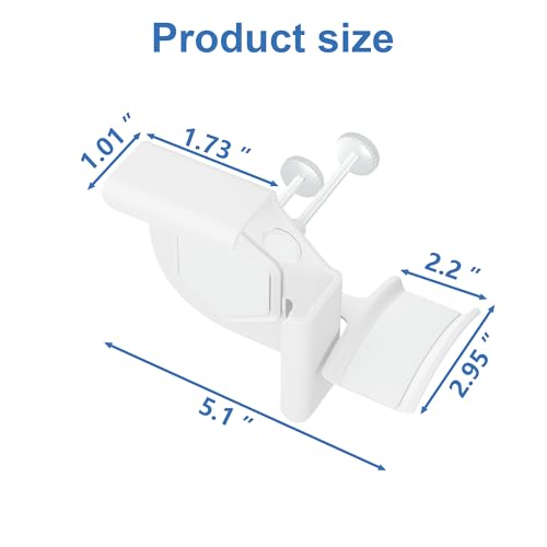 Headphone Holder for Screen (White) | Plastic Headphone Stand, Headset Stand Suitable for AirPods Max, Sony, Bose, Beats and More - color: White