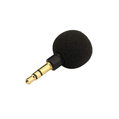 3.5mm Mini 3-Pole Stereo Omnidirectional Mic Portable Microphone Compatible with Mobile Phone Pad PC Laptop Studio Video Recording Noise Cancelling Small Mic Plug and Play