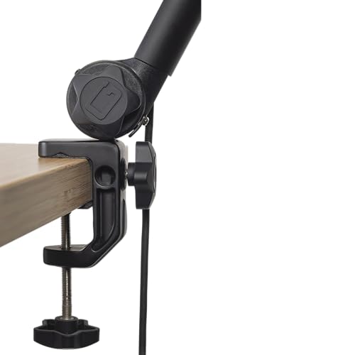 Gator Frameworks Deluxe Microphone Boom Arm Stand (GFWMICBCBM3000) | Fully Adjustable with a Quiet 360-degree Arm and Integrated XLR Easily Mounts to Most Desk Surfaces - style: 3000 Series