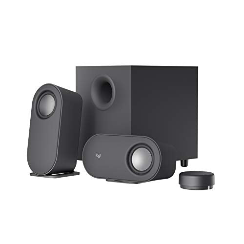 Logitech Z407 Bluetooth Computer Speakers with Subwoofer and Wireless Control, Immersive Sound, Premium Audio with Multiple Inputs, USB Speakers | Wireless control, immersive sound, premium audio, multiple inputs, USB connection