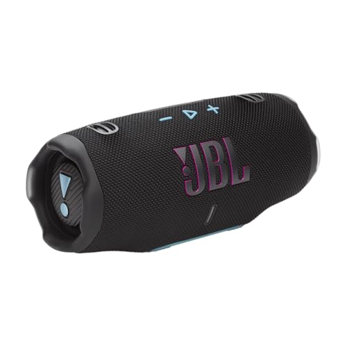 JBL Charge 6 - Portable Waterproof & Drop-Proof Bluetooth Speaker, Bold JBL Pro Sound & AI Sound Boost, 28Hrs Playtime, Built-in powerbank & Comes with a Sturdy/Removable Carrying Strap (Black/Teal) - color: Black/Teal