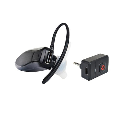 Walkie Talkie Bluetooth Headset, Bluetooth Earpiece with Noise Cancelling Mic, Compatible with Radtel BaoFeng Kenwood Btech Radios uv-k5 uv-5r BF-F8HB & More. (Updated Version)