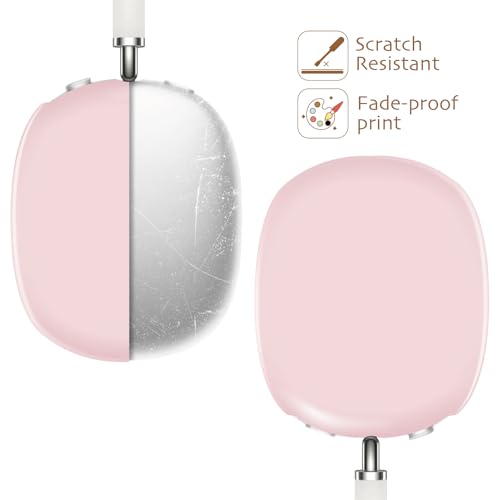iBenzer Protective Case for AirPods Max Headphones, Ear Cups Cover for Apple AirPods Max (2024 USB-C / 2020 Lightning), Pink, AP-MAX-PK - color: Pink
