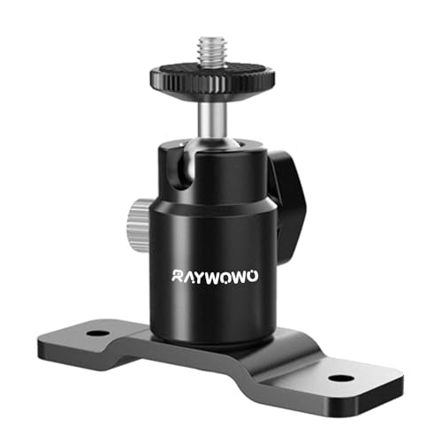 T-Shape Camera Wall Mount with 1/4" Screw and 5/8" Stud | Adjustable metal bracket for wall or ceiling use with cameras, monitors, speakers, CCTV, lights and VR base stations. - style: T Shape Wall Mount