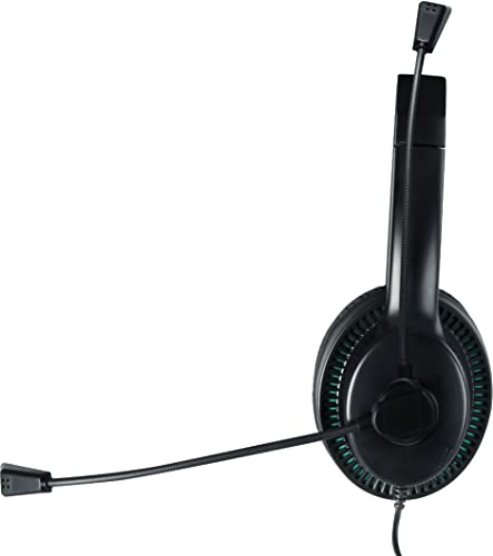 Insignia - Wired Chat Headset for Xbox Series X | S and Xbox One - Black/Green