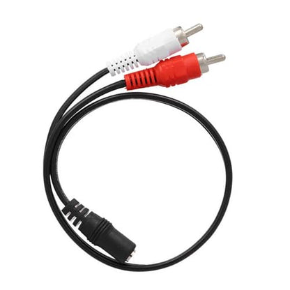 ALINNA 3.5mm Female to 2RCA Male Stereo Audio Y Cable Adapter 8 Inches (2 Pack) - size: 3.5mm Female to 2 RCA Male