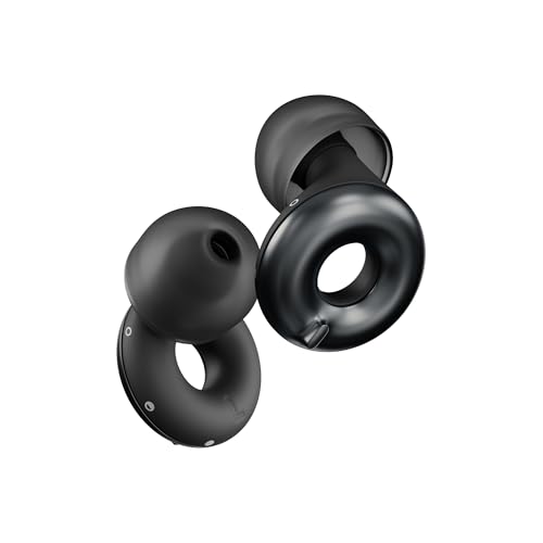 Loop Switch 2 Adjustable Ear Plugs - 3 Modes for Ultimate Control | 20-26dB SNR noise reduction. Flexible fit. For focus, travel, socializing, festivals & more - color: Black