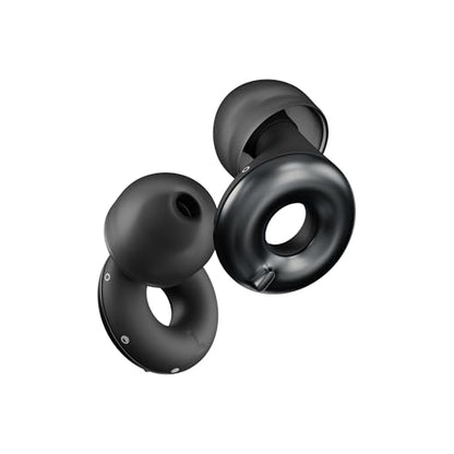 Loop Switch 2 Adjustable Ear Plugs - 3 Modes for Ultimate Control | 20-26dB SNR noise reduction. Flexible fit. For focus, travel, socializing, festivals & more - color: Black