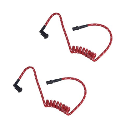WODASEN Replacement Braided Nylon Fiber Acoustic Coil Tube Moisture Resistant Waterproof Color for Radio Earpiece (Red-2) - color: Red-2
