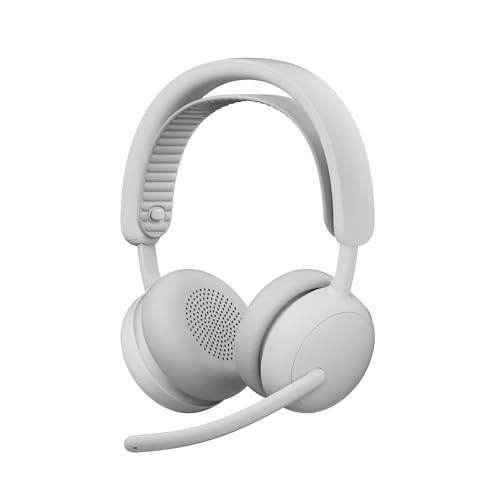 Logitech Zone Wired 2 Noise Canceling Headset Adaptive Hybrid - Off-White | Noise-canceling, USB-C, USB-A adapter included - color: Off White, style: Wired