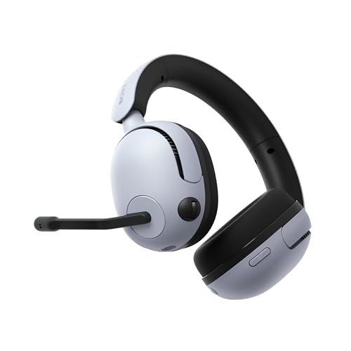 Sony INZONE H5 Wireless Over-Ear Gaming Headset PS5 Headphones, White | Plug & Play, Personalized 360 Spatial Sound, For PC/PS5/Console, 28 Hr Battery, 2.4Ghz Wireless and 3.5mm Audio Jack - color: White