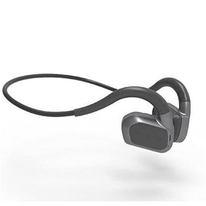 Bone Conduction Wireless Bluetooth Headset IPX8 Waterproof Swimming Headset Outdoor Fitness 32GB Memory MP3 Player (Grey) - color: Grey