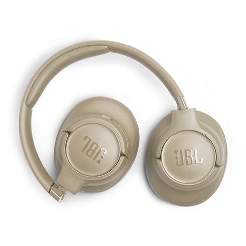 JBL Tune 730BT - Wireless Over-Ear Headphones - Beige | JBL Pure Bass Sound, Customize your sound with the JBL Headphones App, 2 beamforming mics for perfect calls - color: Beige
