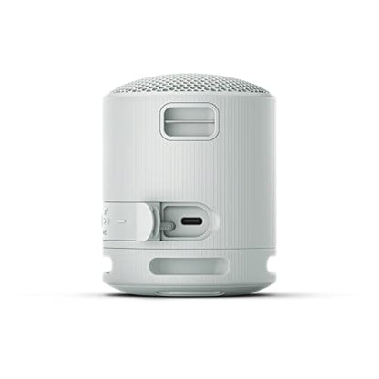 Sony SRS-XB100 Wireless Bluetooth Portable Lightweight Speaker, Light Gray | 16 Hr Battery, Super-Compact Travel Speaker, IP67 Waterproof & Dustproof Shower Speaker, Versatile Strap, Hands-free Calling - color: Light Gray