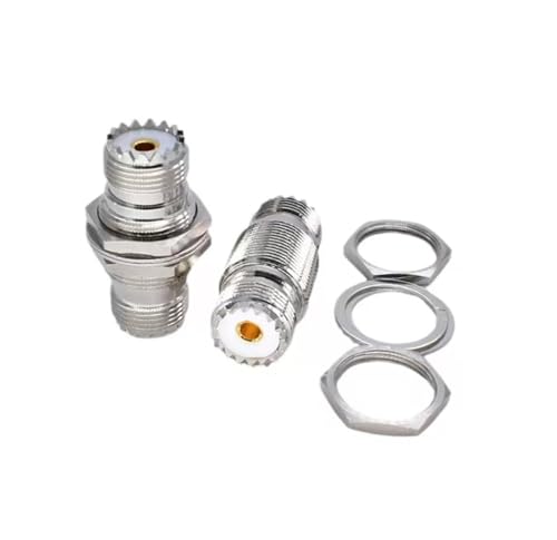 UHF Male Female to UHF Male Female Connector PL259 to SO239 T Right Angle 3 Way RF Coax Coaxial Adapter(UHF-KKY B) - color: UHF-KKY B