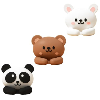 3pcs Cute Desktop Multi-Functional Cord Winder, Practical Hook and Clip for Mouse Wire/Headphone Line Data Cabler Fixer No-Nail Organizer of Table & Drawer Storage, Cord Management