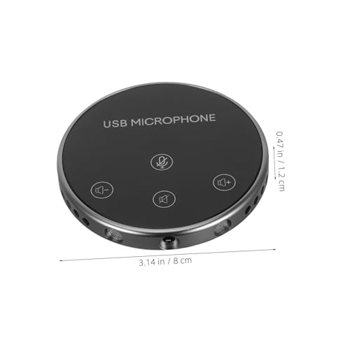 Omnidirectional USB Microphone for Live Recording and Game Chatting Compact Desktop Mic for Laptop and Meetings Easy to Use and Portable