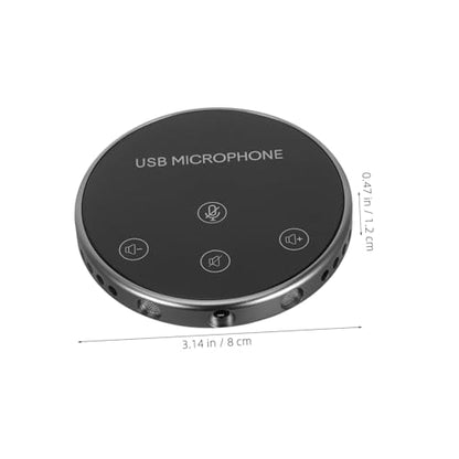 Omnidirectional USB Microphone for Live Recording and Game Chatting Compact Desktop Mic for Laptop and Meetings Easy to Use and Portable