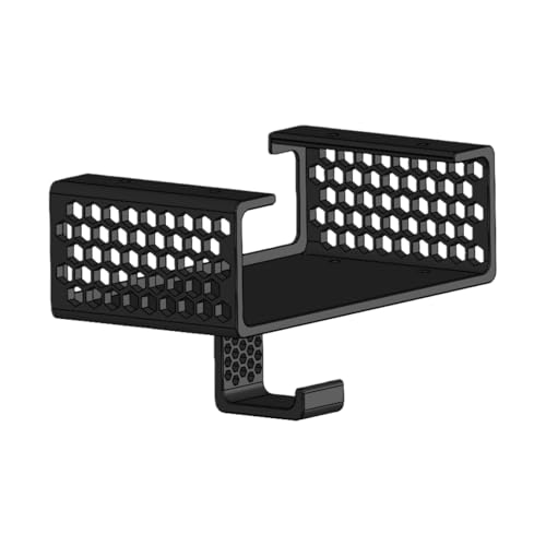 Under Desk Mount Stand for Focusrite Scarlett 2i2 Audio Interface with Headphone Hook, Desk Organization Accessory