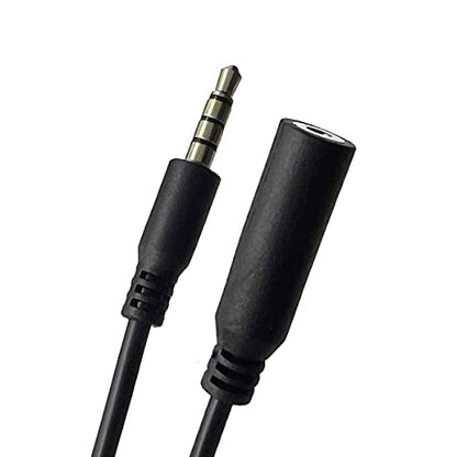 Seadream 2.5mm Female to 3.5 mm Male 4 Poles Audio Cable 6 inch 4-Pole 3.5 mm Male to 2.5 mm Female Headset Audio Adapter Cable Extender Stereo Jack,Gold Plated(2Pack)