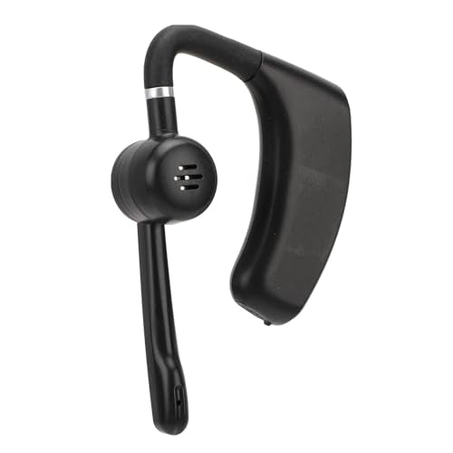 VBESTLIFE Bluetooth Headset, Bluetooth Earpiece, Noise Reduction Single Ear Earphones for Cell Phone, Laptop, Driver Trucker (Black) - color: Black