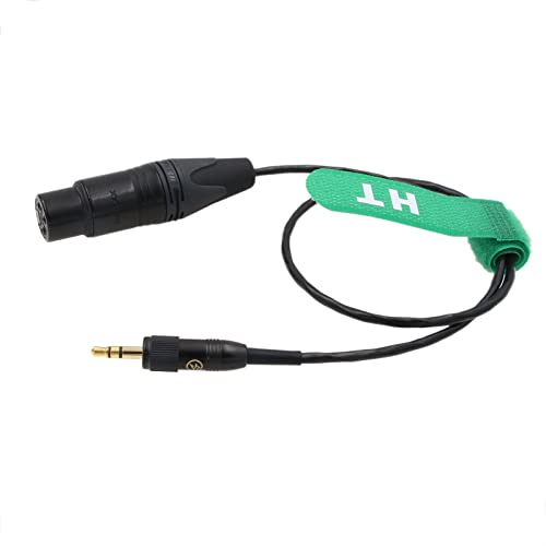 Microphone Audio Cable for Sony UWP D11 D21 Sennheiser SK500 G4 Transmitter XLR 3 Pin Female to Locking 3.5mm 1/8" TRS 20" - color: XLR3F to 1/8", size: 50cm
