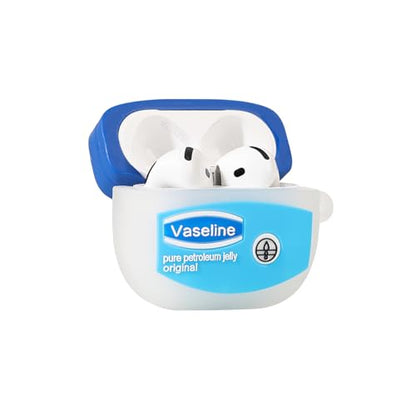 Cute Case for AirPods 4th Generation, for AirPods 4 Wireless Earbuds, XMBYGY Silicone Cartoon Charging Case Shockproof Protective Headphones Cover with Carabiner for Man Woman Teen - color: FSL