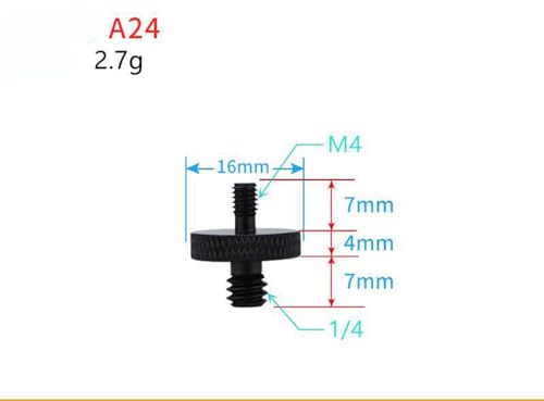 Camera Microphone Quick Release Flash Tripod Adapter Mount Kit Hot Shoe 1/4 to 3/8 M5 M6 M8 Male Female Convertion Thread Screws Series Set for Go pro Insta360 (15 Pcs MS)