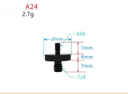 Camera Microphone Quick Release Flash Tripod Adapter Mount Kit Hot Shoe 1/4 to 3/8 M5 M6 M8 Male Female Convertion Thread Screws Series Set for Go pro Insta360 (15 Pcs MS)